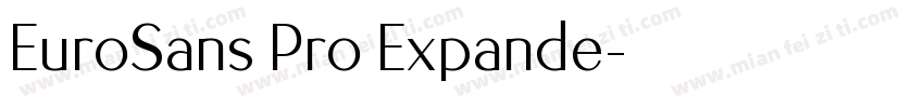EuroSans Pro Expande字体转换